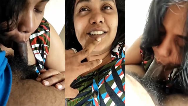 Cuckold Tamil Wife Giving Deep Blowjob Dick